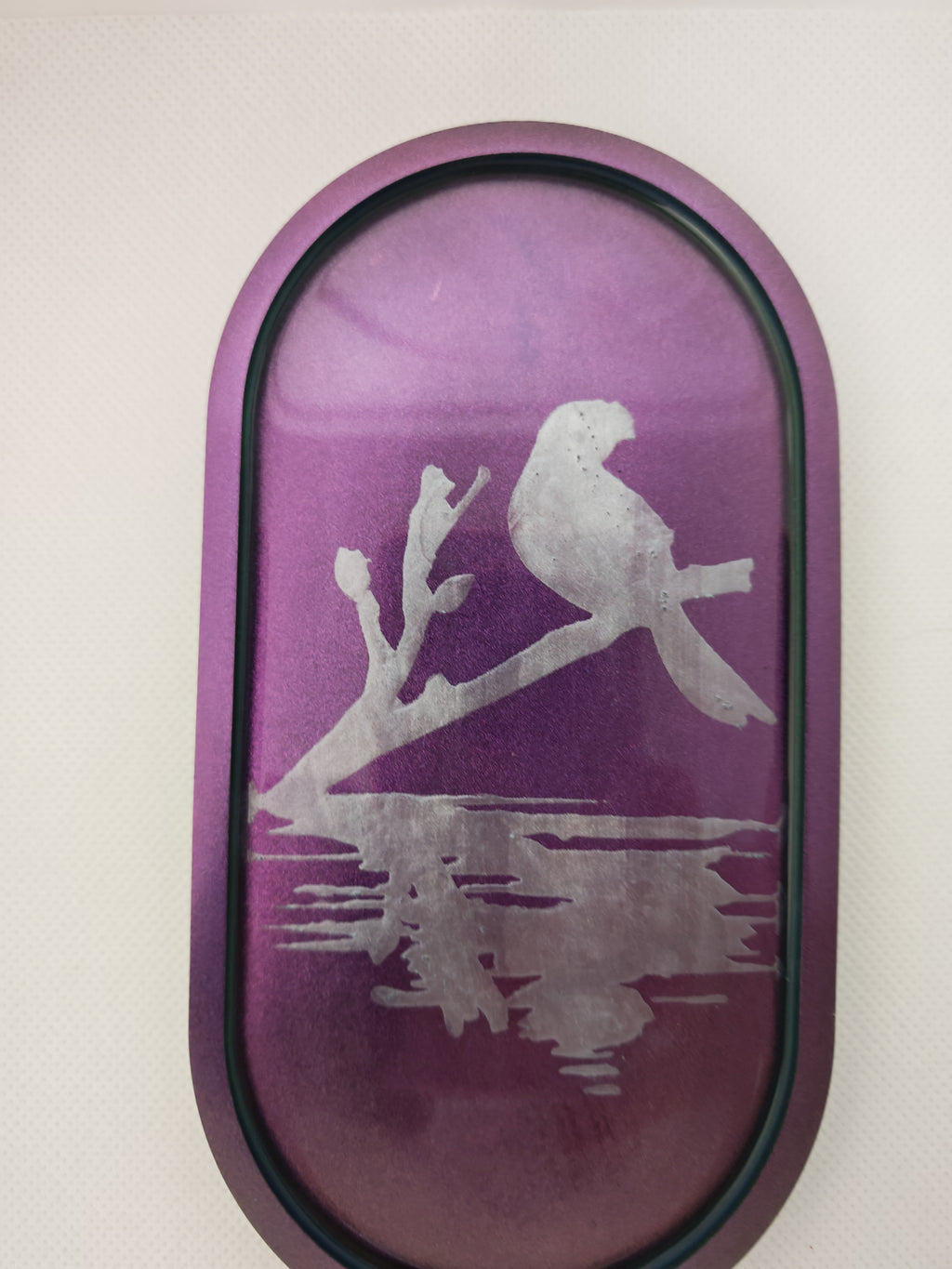 Color Shift Resin Tray: Iridescent Chameleon Jewelry Holder