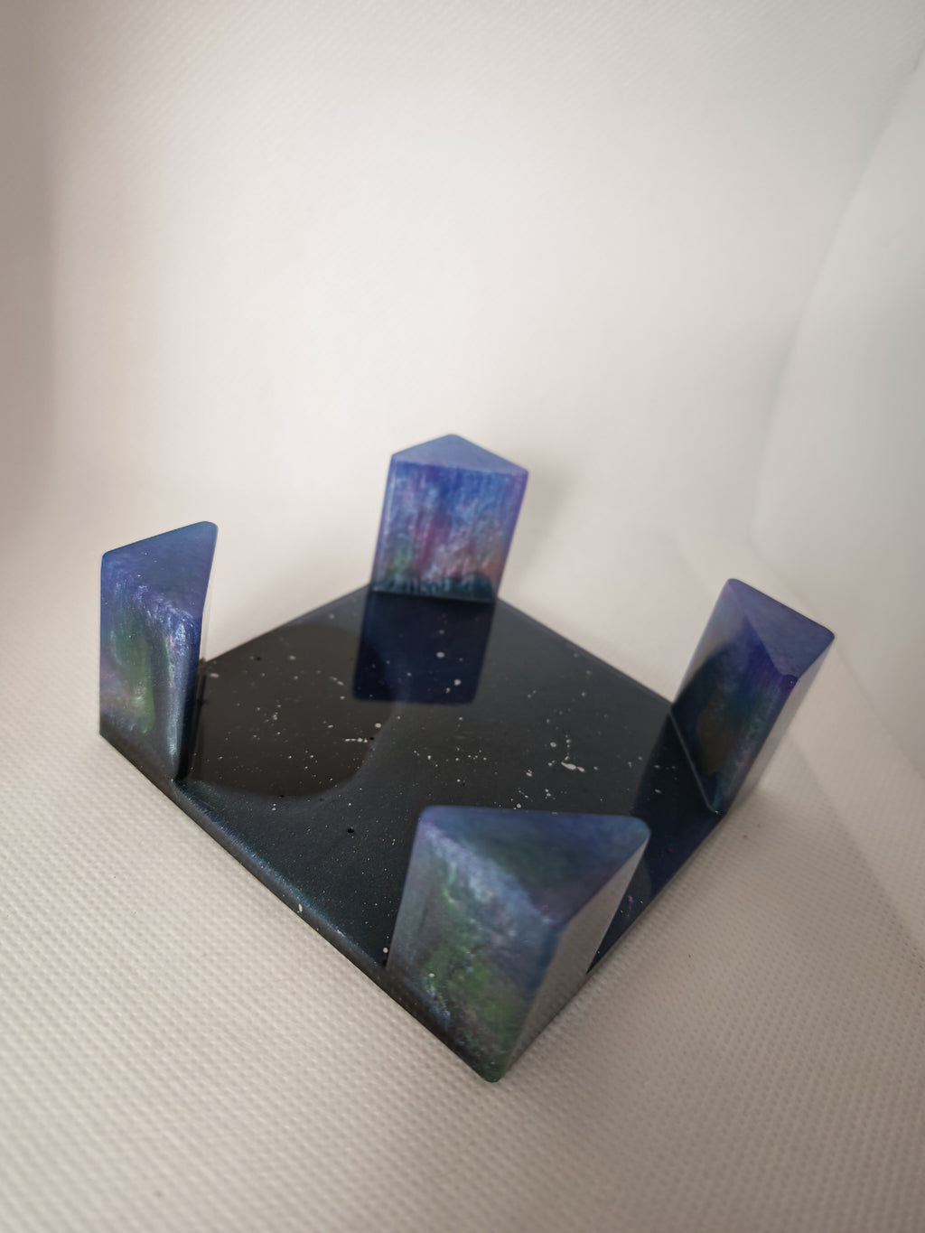 Galaxy Resin Coaster Set: Handmade Octagon Space Art