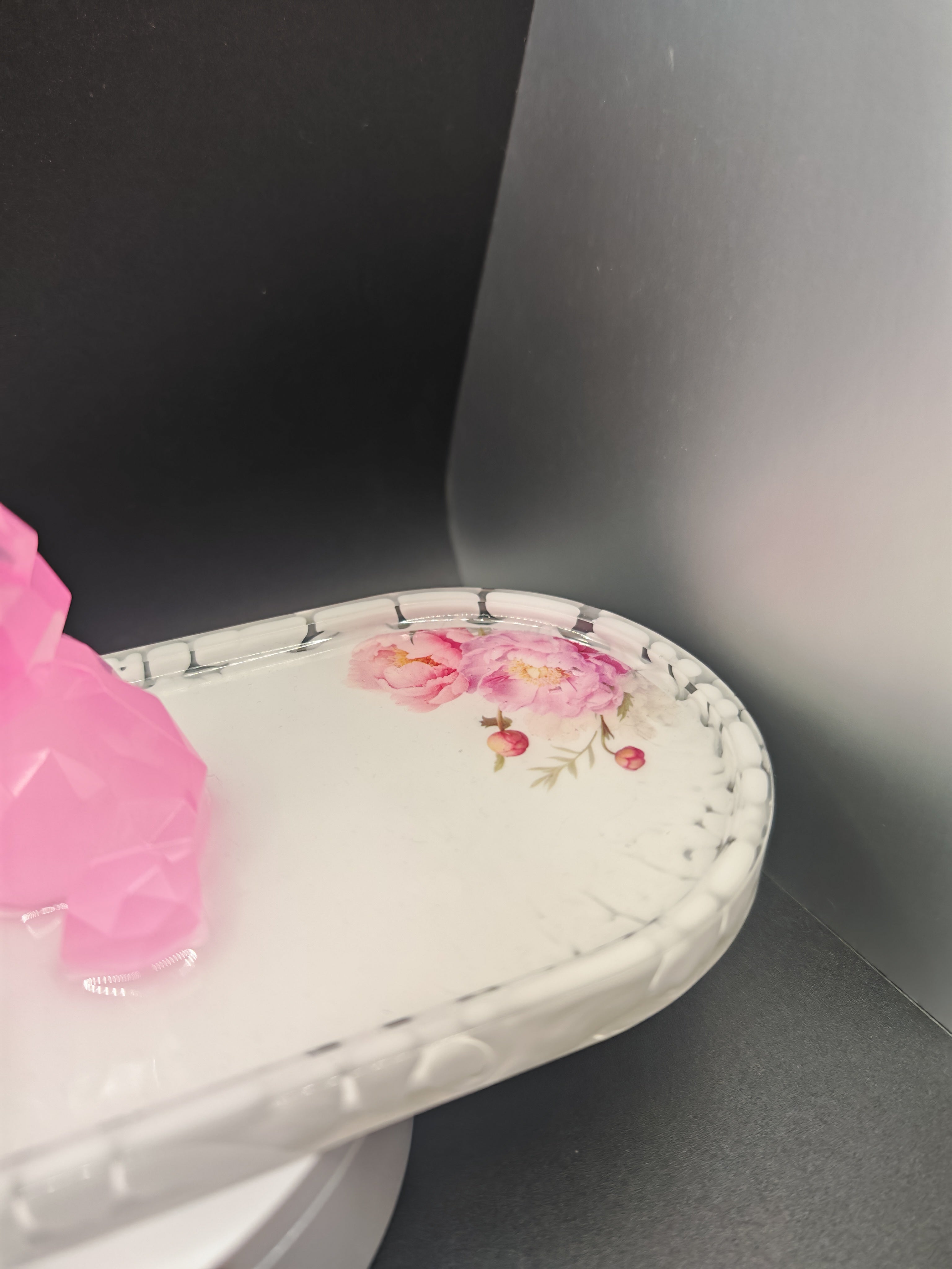 Wedding Ring Holder: Bears Glow in the Dark- Handmade Resin Tray