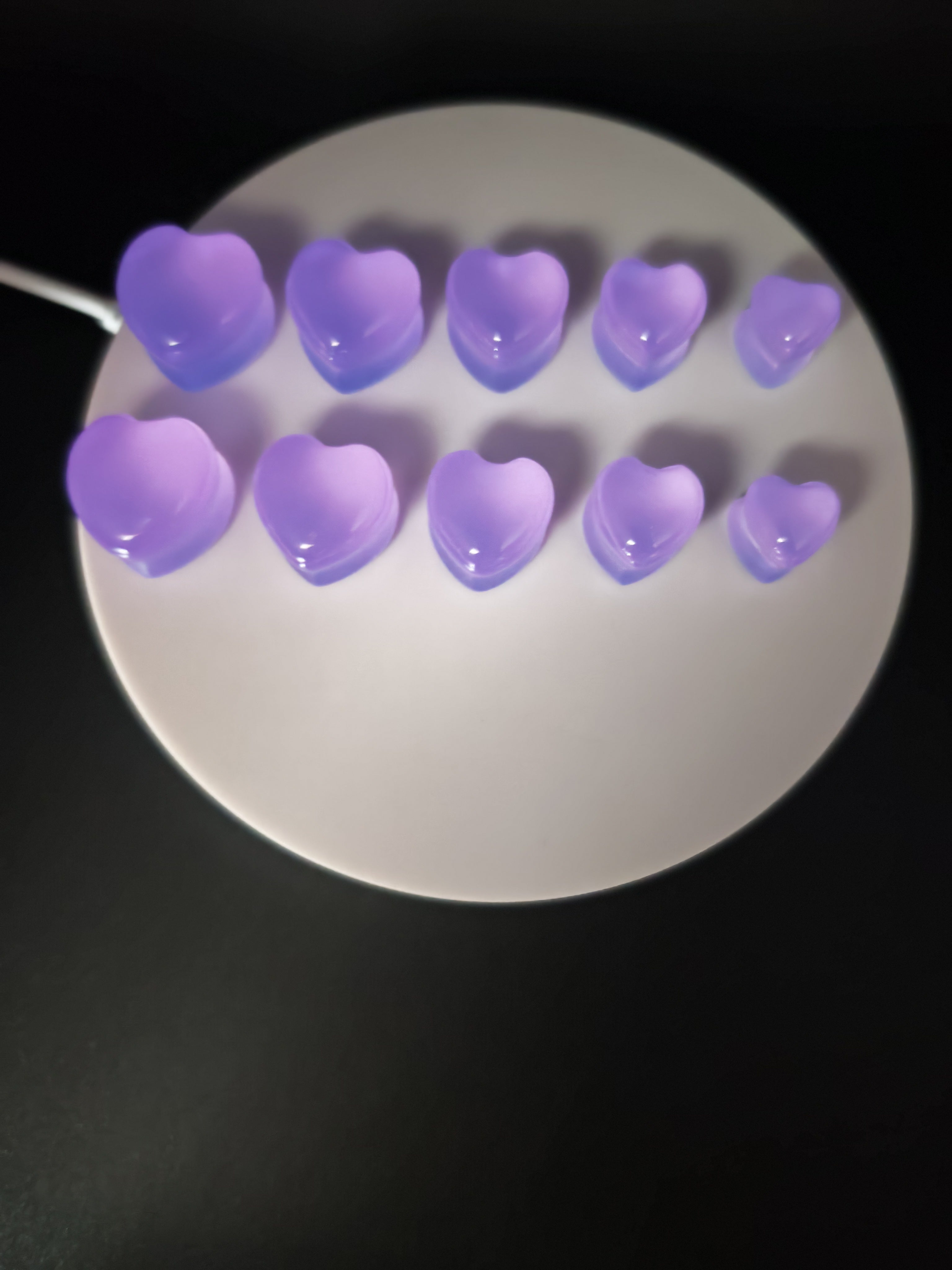 Glow in the Dark Resin Ear Gauges: Handmade Luminous Pink to Blue Plugs, Unique Body Jewelry Gift