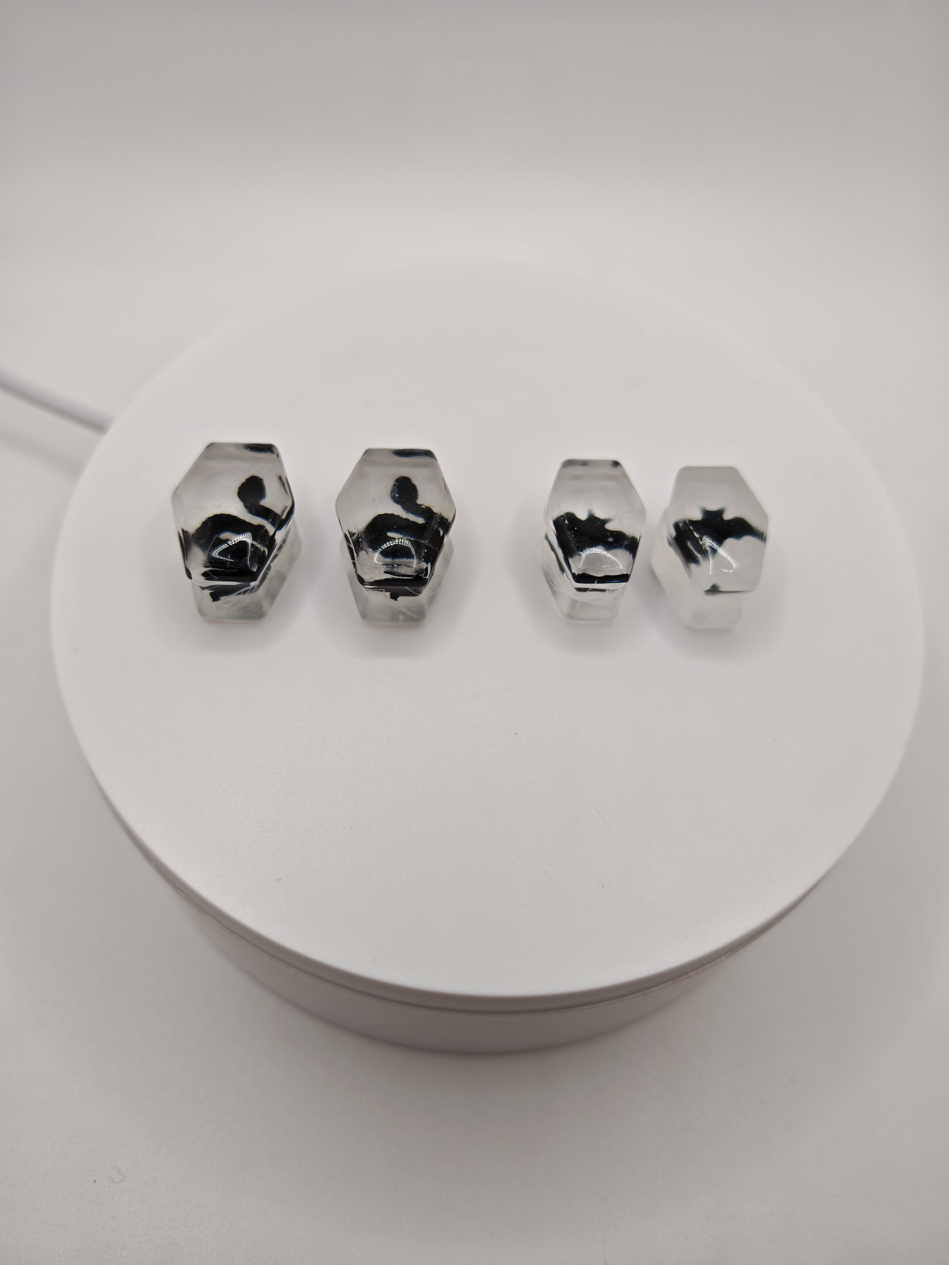 Halloween Glow in the Dark Ear Plugs: Snake (20mm) and Bat (18mm) Design- Gothic Spooky Style Jewelry