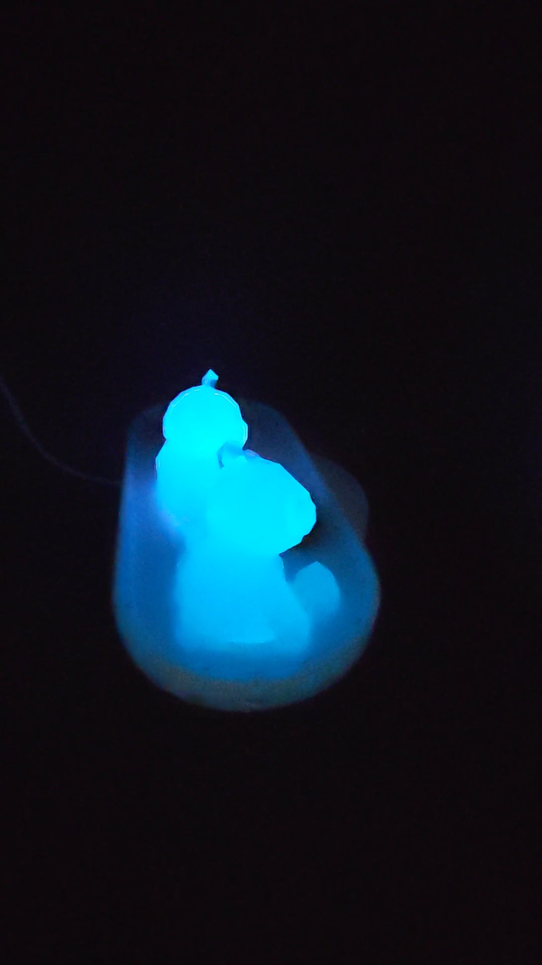 Wedding Ring Holder: Bears Glow in the Dark- Handmade Resin Tray